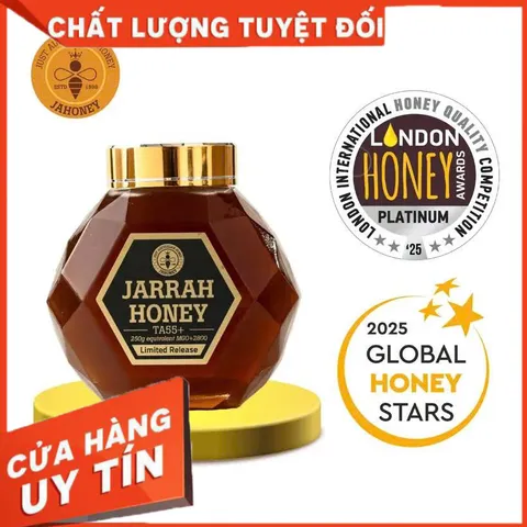 ✅[CHÍNH HÃNG] (MÃ: DP1610) Mật ong Jahoney Jarrah TA55+ 250g (kèm túi + hộp)