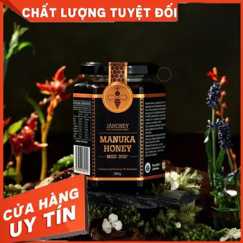 ✅[CHÍNH HÃNG] (MÃ: DP1070) Mật ong Jahoney Manuka MGO 300+ 380g (kèm túi + hộp)