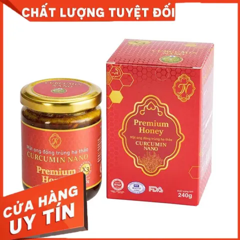 ✅[CHÍNH HÃNG] (MÃ: DP750) Mật ong đông trùng hạ thảo Curcumin Nano (Hũ 240g)