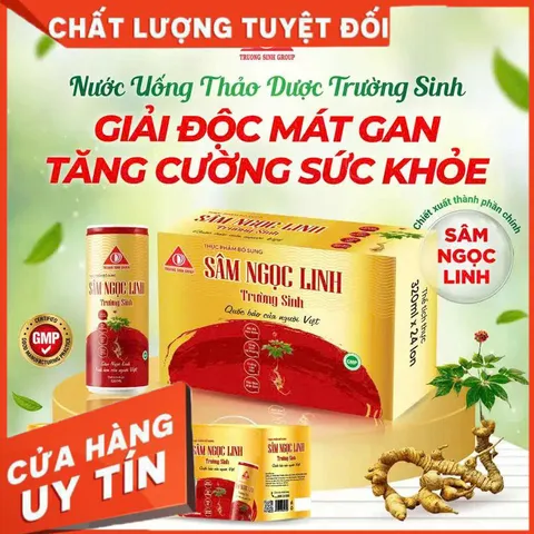 ✅[CHÍNH HÃNG] (MÃ: DP125470) Sâm Ngọc Linh Trường Sinh - đỏ