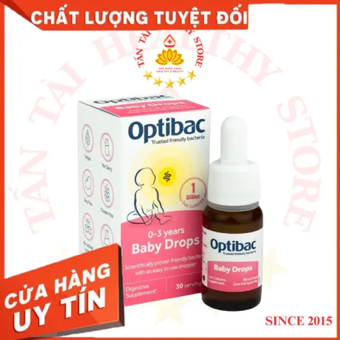 ✅[CHÍNH HÃNG] (MÃ: SP46) OPTIBAC BABY DROPS H/10ml Men Vi Sinh Dạng Giọt (0-3 Tuổi)
