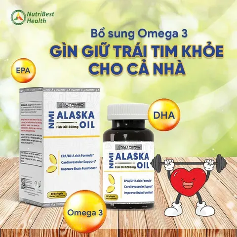 ✅[CHÍNH HÃNG] (MÃ: DP75) Thực phẩm bảo vệ sức khỏe NMI - ALASKA OIL
