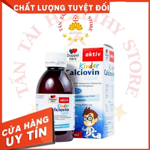 ✅[CHÍNH HÃNG] (MÃ: DP475) Siro canxi cho bé DOPPEL Calciovin Liquid Hỗ trợ xương chắc khỏe, trẻ cao lớn