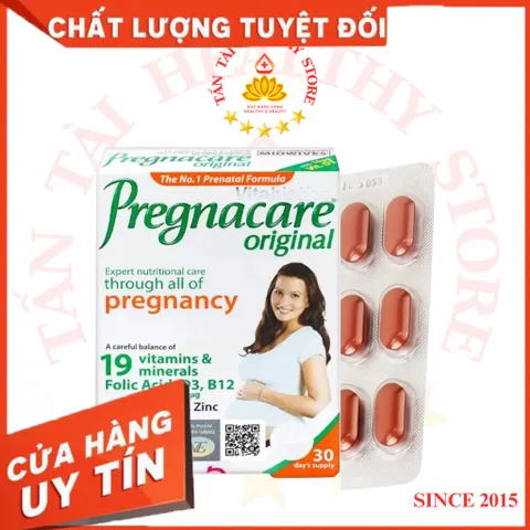 ✅[CHÍNH HÃNG] (MÃ: SP368] Pregnacare Original H/30v VITABIOTICS Bổ sung dưỡng chất cho mẹ bầu và sau sinh