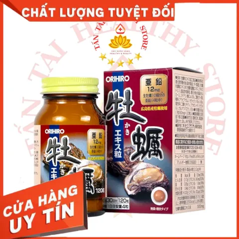 ✅[CHÍNH HÃNG] (MÃ: SP65) Viên uống Orihiro New Oyster Extract (chiết xuất hàu tươi Orihiro), Hộp/120 Viên