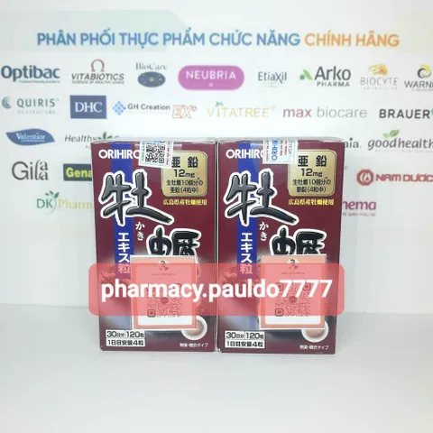 ✅[CHÍNH HÃNG] (MÃ: SP65) Viên uống Orihiro New Oyster Extract (chiết xuất hàu tươi Orihiro), Hộp/120 Viên