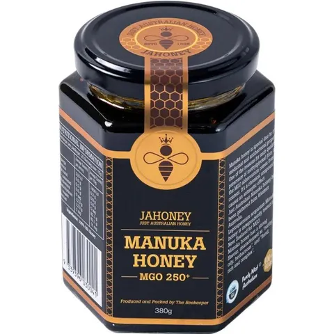 ✅[CHÍNH HÃNG] (MÃ: DP855) Mật ong Jahoney Manuka MGO 250+ 380g (kèm túi + hộp)