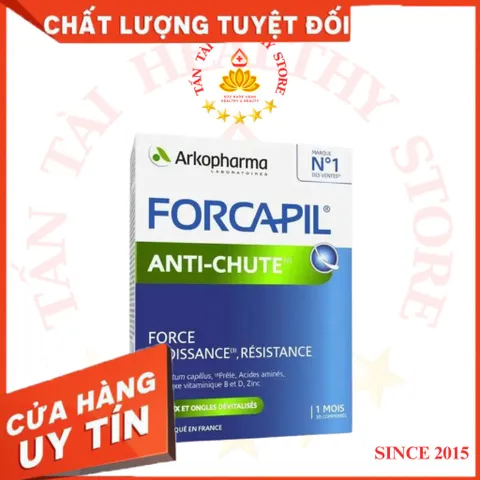 ✅[CHÍNH HÃNG] (MÃ: SP5BO5) ARKOPHARMA FORCAPIL ANTI CHUTE - Hỗ trợ tóc chắc khỏe, giảm nguy cơ rụng tóc (Hộp 30 viên)
