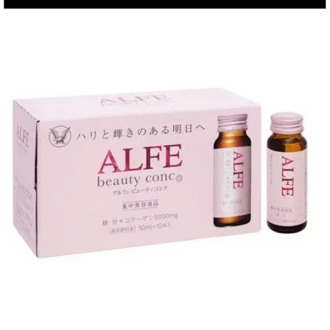 ✅[CHÍNH HÃNG] (MÃ: SP594) Alfe Beauty Conc là nước uống collagen hỗ trợ làm đẹp da, Hộp 10 chai x 50ml
