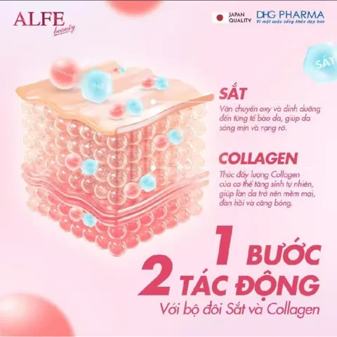 ✅[CHÍNH HÃNG] (MÃ: SP594) Alfe Beauty Conc là nước uống collagen hỗ trợ làm đẹp da, Hộp 10 chai x 50ml