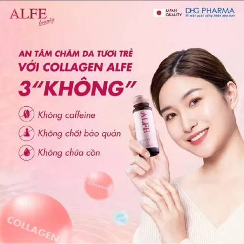 ✅[CHÍNH HÃNG] (MÃ: SP594) Alfe Beauty Conc là nước uống collagen hỗ trợ làm đẹp da, Hộp 10 chai x 50ml