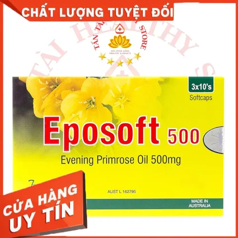 ✅[CHÍNH HÃNG] (MÃ: DP390) EPOSOFT 500 viên uống cân Bằng Nội Tiết Tố, Làm Đẹp Da, Hộp 30 Viên