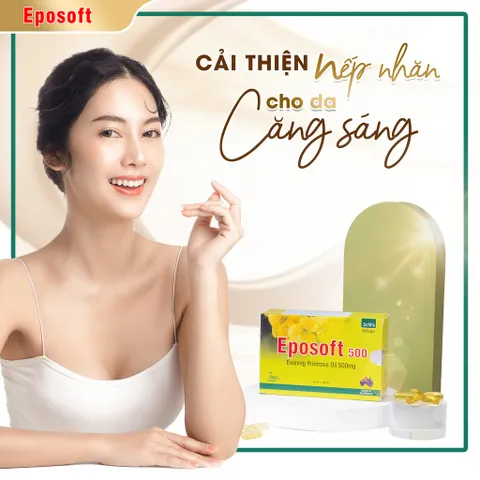 ✅[CHÍNH HÃNG] (MÃ: DP390) EPOSOFT 500 viên uống cân Bằng Nội Tiết Tố, Làm Đẹp Da, Hộp 30 Viên