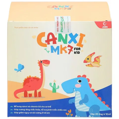 ✅[CHÍNH HÃNG] (MÃ: SP140) Siro Canxi MK7 for Kid hộp 20 ống x 10ml