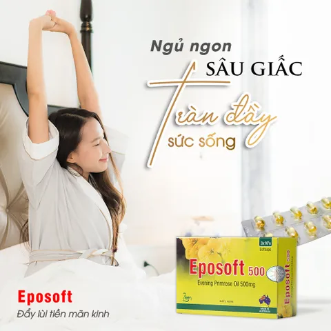 ✅[CHÍNH HÃNG] (MÃ: DP390) EPOSOFT 500 viên uống cân Bằng Nội Tiết Tố, Làm Đẹp Da, Hộp 30 Viên
