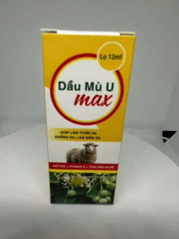 Dầu mù u MAX 12ml - thành phần độc đáo kết hợp mỡ cừu, Vitamin E
