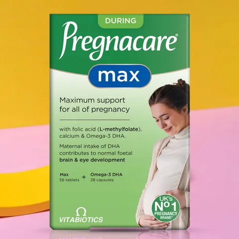 [Mẫu Mới] Vitabiotics Pregnacare Max |84 viên| Bổ sung dinh dưỡng kép & Hỗ trợ sức khỏe toàn diện cho Mẹ Bầu & thai nhi [S/P Chuẩn UK không tem]