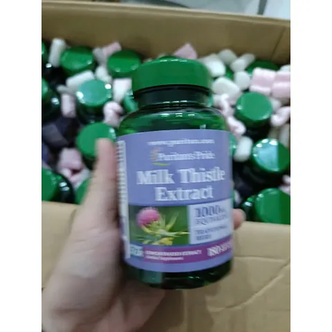 Bổ gan, viên uống thải độc gan Milk Thistle Extract Puritan's Pride 1000mg 180 viên