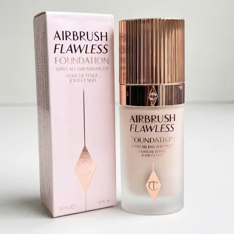 Kem Nền Charlotte Tilbury Airbrush Flawless Foundation Tone 1 Cool/Froid 30ml - Che Khuyết Điểm Tự Nhiên, Chính Hãng Anh Quốc 806721