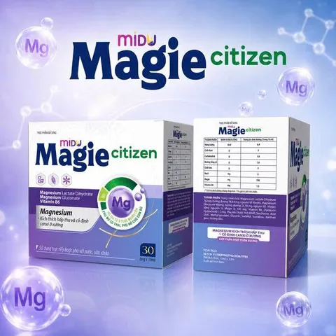 [CHÍNH HÃNG] Dung Dịch Midu Magie Citizen (Hộp 30 Ống x 10ml)