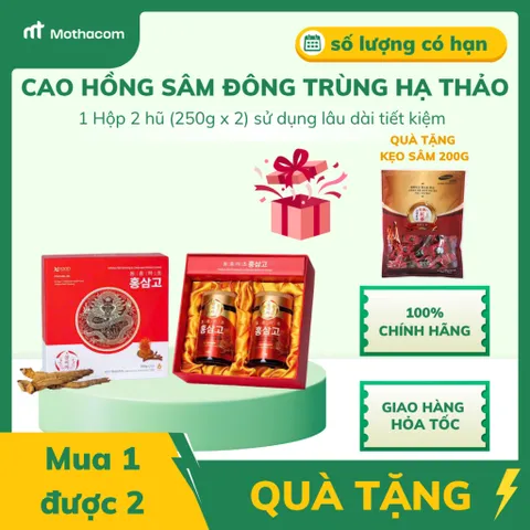 Cao Hồng Sâm Đông Trùng Hạ Thảo SAMIYA Hàn Quốc [Hộp 500g] - Món Quà Sức Khỏe Cao Cấp