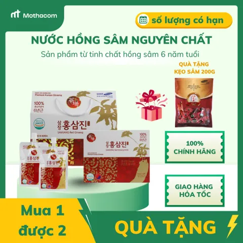 Nước Hồng Sâm Nguyên Chất Samjang Red Gingsen Jin – Chiết xuất 100% Hồng sâm 6 năm tuổi (70ml)