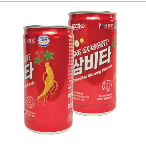 Sâm lon đỏ Samita - Nước hồng sâm Vitamin chính hãng Hàn Quốc - Lon lẻ - Hỗ trợ giải khát, bổ xung vitamin