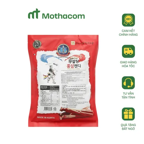 Kẹo Hồng Sâm 365 Không Đường 500g Hàn Quốc Chính Hãng – Kẹo Sâm Cho Người Ăn Kiêng, Người Lớn Tuổi, Dân Văn Phòng