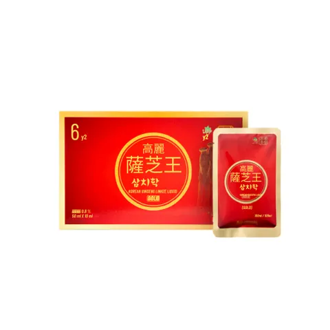 KGS Gold Nước Hồng Sâm 6 Tuổi Linh Chi Hàn Quốc Tăng Đề Kháng Hộp 30 Gói x 50ml Hỗ Trợ Nâng Cao Sức Đề Kháng