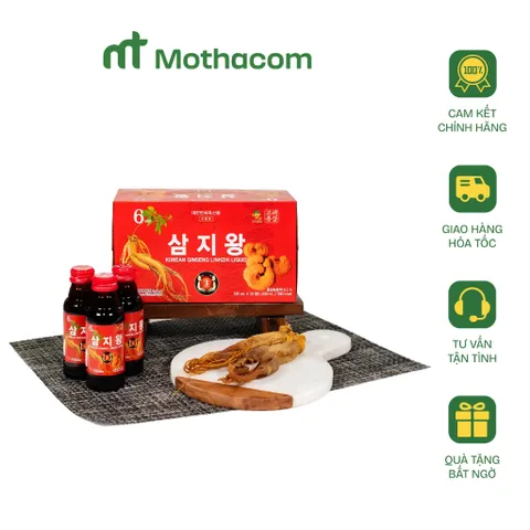 Nước Chai Hồng Sâm Hàn Quốc Korean Red Ginseng (100ml/Chai) - Chiết Xuất Từ Hồng Sâm Linh Chi