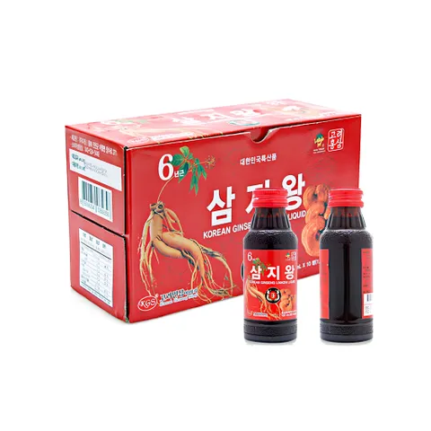 Nước Chai Hồng Sâm Hàn Quốc Korean Red Ginseng (100ml/Chai) - Chiết Xuất Từ Hồng Sâm Linh Chi