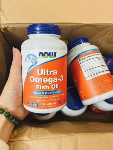 💊 NOW Ultra Omega 3 bổ não, sáng mắt, tốt tim mạch (180 viên) - Hàng chính hãng cao cấp