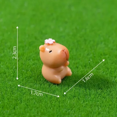 Combo 5 chuột lang nước capypada mini bằng nhựa trang trí tiểu cảnh,terarrium,deco phòng,taplo ô tô…