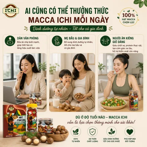 Sale hàng cận Date (T10) - Macca ICHI Thơm Ngon Chuẩn Vị, hạt Mắc Ca nứt vỏ Size Đại giá Ưu đãi chào sàn