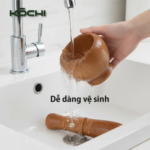 Cối chày gỗ Cao Cấp KOCHI – Sấy khô, chống mốc Giã mạnh, an toàn cho mọi gian bếp