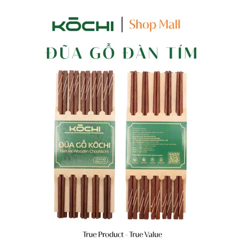 Bộ Đũa Gỗ Ăn Cơm - Đũa Đàn Tím Chính Hãng Kochi | Sản phẩm Cao Cấp Gỗ Tự Nhiên Không Hóa Chất Độc Hại – Có Kiểm Nghiệm