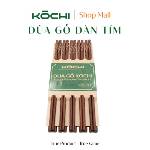 Bộ Đũa Gỗ Ăn Cơm - Đũa Đàn Tím Chính Hãng Kochi | Sản phẩm Cao Cấp Gỗ Tự Nhiên Không Hóa Chất Độc Hại – Có Kiểm Nghiệm