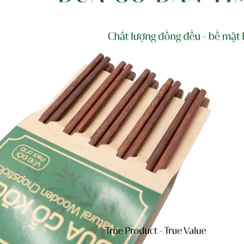 Bộ Đũa Gỗ Ăn Cơm - Đũa Đàn Tím Chính Hãng Kochi | Sản phẩm Cao Cấp Gỗ Tự Nhiên Không Hóa Chất Độc Hại – Có Kiểm Nghiệm