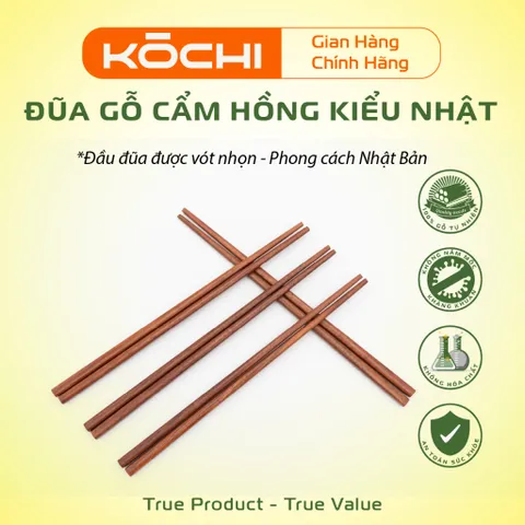 Bộ Đũa Gỗ Ăn Cơm - Đũa Đàn Tím Chính Hãng Kochi | Sản phẩm Cao Cấp Gỗ Tự Nhiên Không Hóa Chất Độc Hại – Có Kiểm Nghiệm