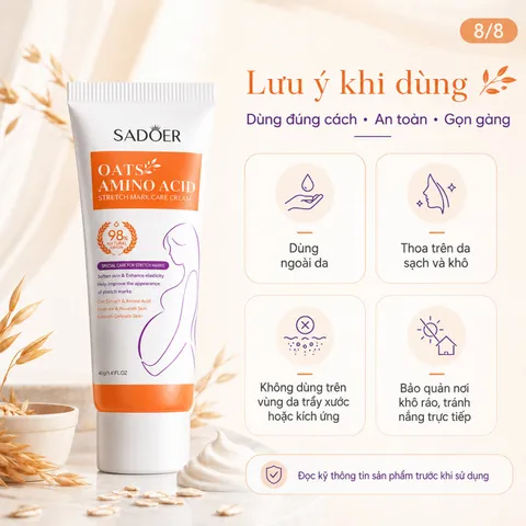 Kem xóa rạn da sau sinh mờ thâm sáng da chỉ sau 7 ngày, cải thiện sẹo rạn lâu năm, dưỡng ẩm phục hồi làn da