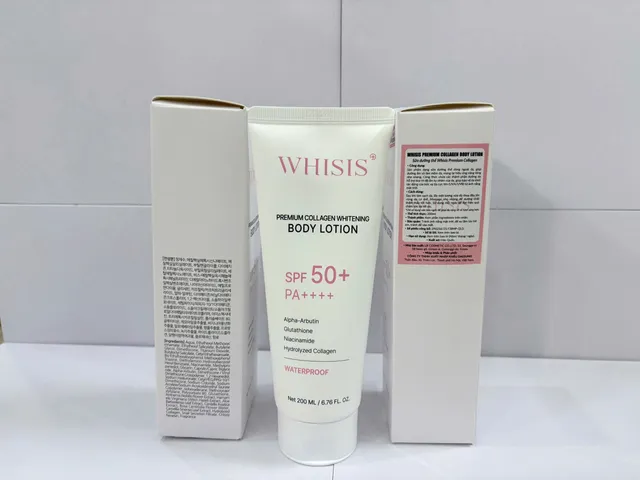 KEM DƯỠNG TRẮNG BODY CHỐNG NẮNG WHISIS 200ml 806965