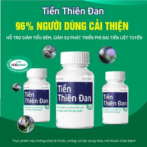 Viên uống Tiền Thiên Đan Fobic (Hộp 20 viên) Giúp giảm nhanh các rối loạn tiểu tiện thường gặp như đi tiểu đêm nhiều lần