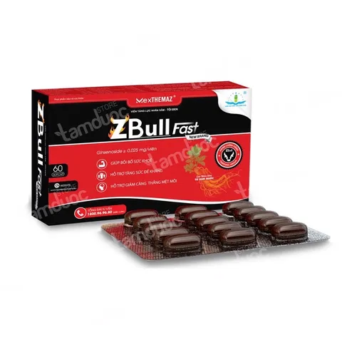 Nhân Sâm ZBull Fast 60 Viên – Viên Uống Bổ Sung Nhân Sâm, Hỗ Trợ Tăng Cường Sức Khỏe