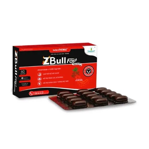 Nhân Sâm ZBull Fast 60 Viên – Viên Uống Bổ Sung Nhân Sâm, Hỗ Trợ Tăng Cường Sức Khỏe