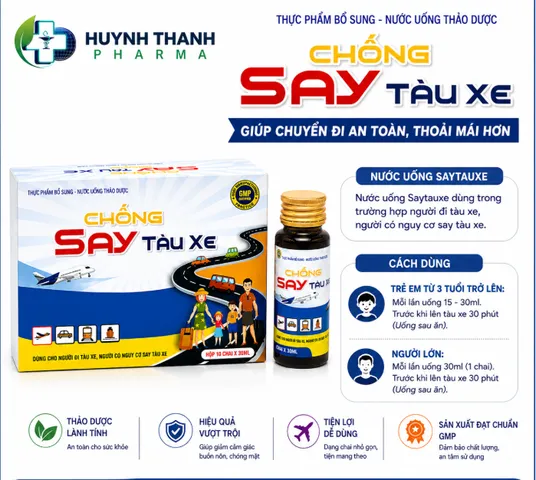 NƯỚC UỐNG CHỐNG SAY TÀU XE HÀN QUỐC - Hộp 10 Chai