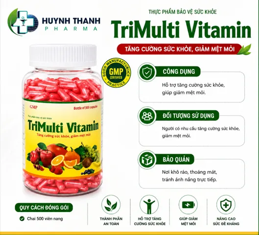 Viên Uống TriMulti Vitamin Tổng Hợp Vitamin Nhóm B- Hộp 500 Viên Nang