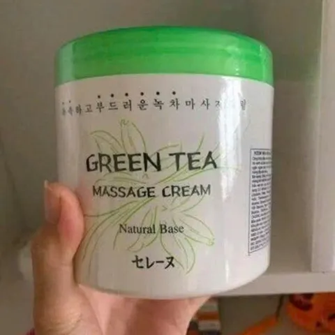 Kem Massage Trà Xanh - Green Tea Massage Cream -  Cam Kết Chính Hãng
