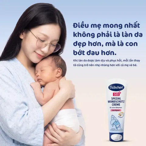 (Đức) Kem Hăm Bubchen Spezial Wundschutz Creme Chính Hãng Cho Bé Hỗ Trợ Bảo Vệ, Làm Dịu Và Phục Hồi Da Hăm Đỏ Rát