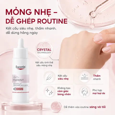 Tinh Chất Serum Eucerin Anti-Pigment 30ml - Hỗ Trợ Mờ Thâm, Sáng Da Cho Da Dầu - Dưỡng Ẩm, Kết Cấu Nhẹ Mịn