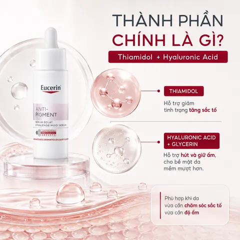 Tinh Chất Serum Eucerin Anti-Pigment 30ml - Hỗ Trợ Mờ Thâm, Sáng Da Cho Da Dầu - Dưỡng Ẩm, Kết Cấu Nhẹ Mịn